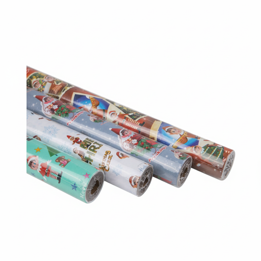 Christmas Elf Stationery Gift Wrap - 3 m x 700 mm - Various Colors
