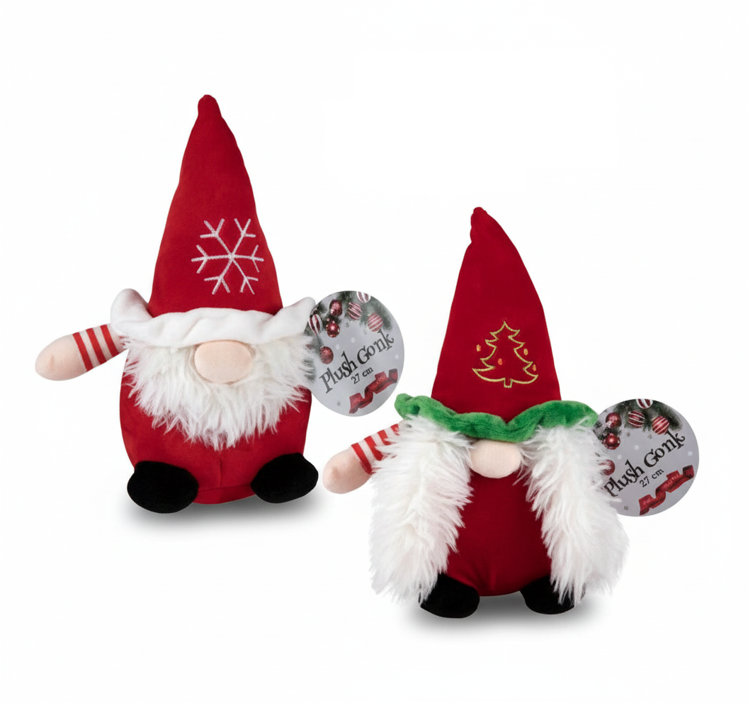 Plush Christmas Gonk, Assorted (27 cm)