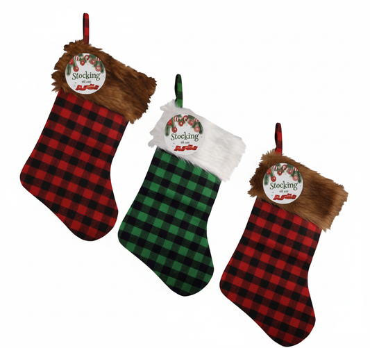 Tartan Christmas Dress-Up Stocking (42 cm)