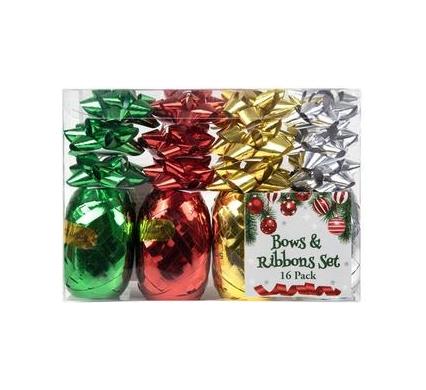 Christmas Stationery Ribbon and Bow Set