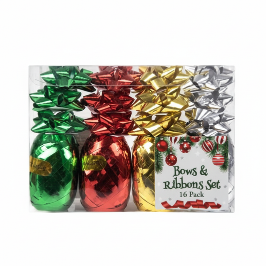 Christmas Stationery Ribbon and Bow Set
