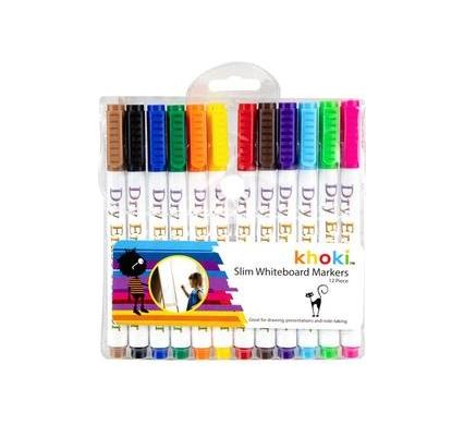 Whiteboard Marker Slim - 12 Pieces