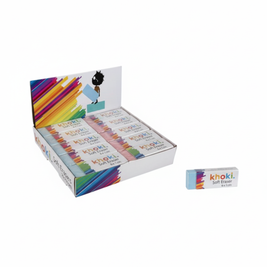 Eraser Single Soft - 6 cm x 1 cm - Various Colors
