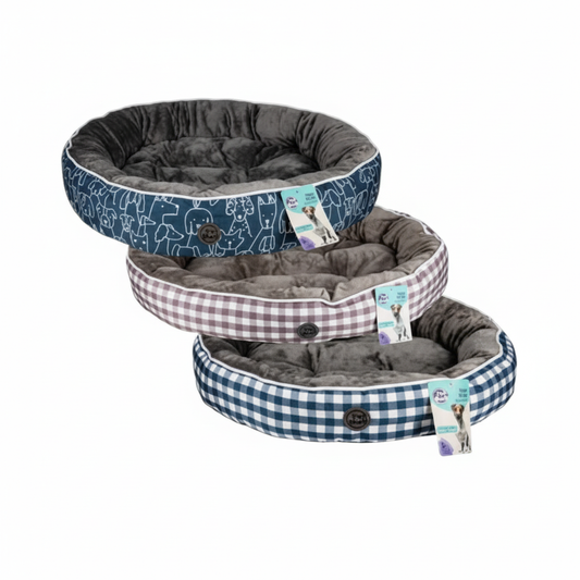 Pet Bed Round - 60 cm - Assorted Designs