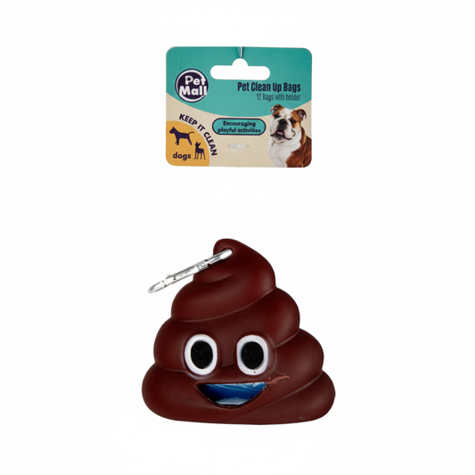 Pet Dog Clean-Up Bags with Holder - 15 Bags