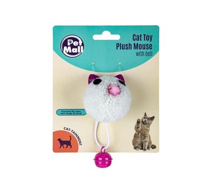 Pet Cat Toy Plush Mouse with Bell