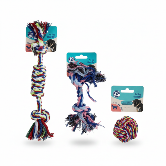 Pet Toy Puppy Tug Chews - Assorted