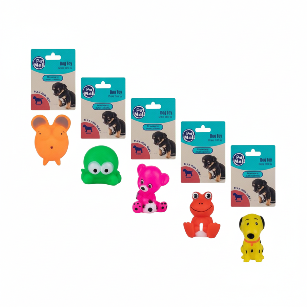 Polyvinyl Chloride Pet Toy for Puppy Chews, Assorted