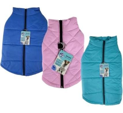 Pet Dog Jacket with Zipper - Unisex - Large