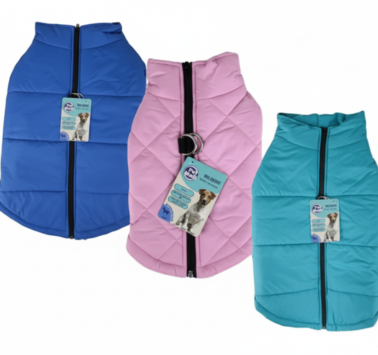 Pet Dog Jacket with Zipper - Unisex - Large