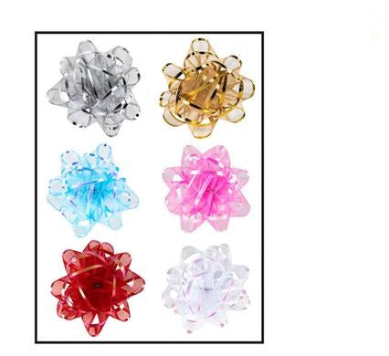 Gift Bow with Chiffon Finish - 8 cm - 6 Pieces