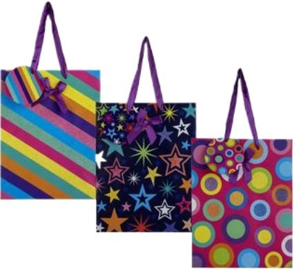 Gift Bag Paper Medium - 18x23cm - Glitter