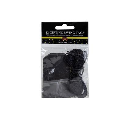 Gift Swing Tag - 5 cm - 12 Pieces - Shaped Assorted
