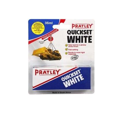 Pratley Quickset Glue - White - 36 ml - Pack