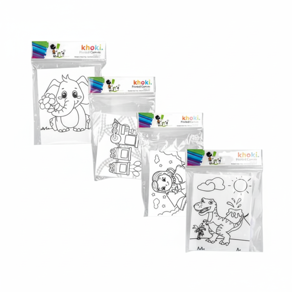 Art and Craft Canvas Print with Assorted Designs (15 x 20 cm)