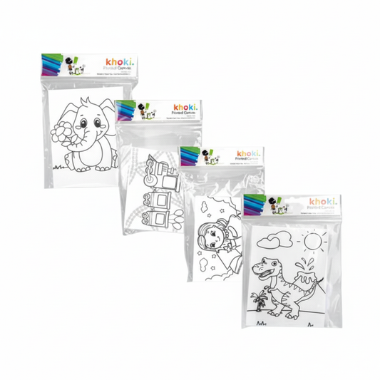 Art and Craft Canvas Print with Assorted Designs (15 x 20 cm)