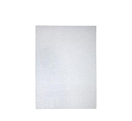 Art and Craft A4 Glitter Board - 230 gsm - Silver