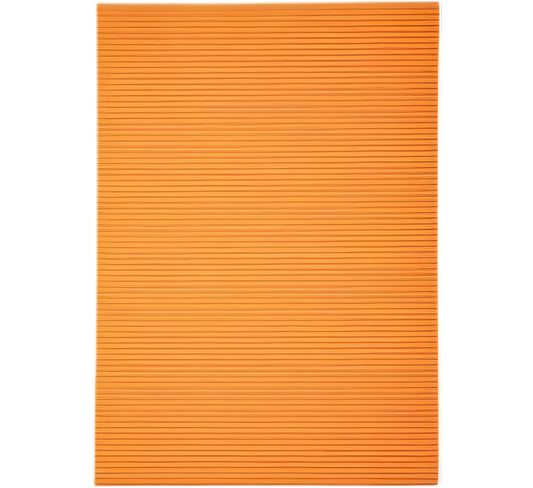 Orange Art and Craft Corrugated Board (A4, 160 gsm)