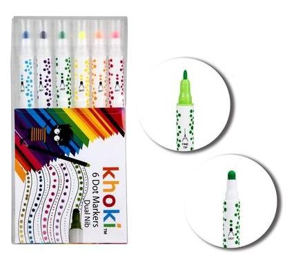 Art and Craft Dual Tip Dot and Marker Set - 6 Pieces