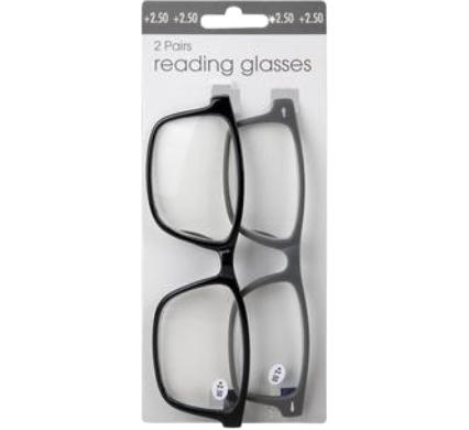 Reading Glass Twin Pack Strenght: +2.5