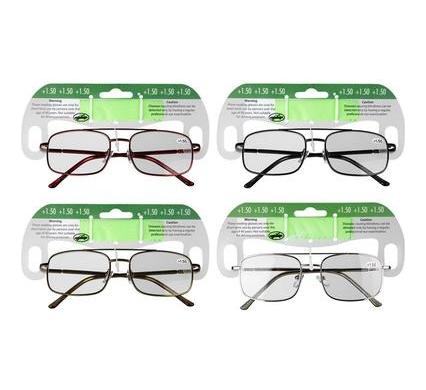 Reading Glasses Metal - Assorted Strength 1.5