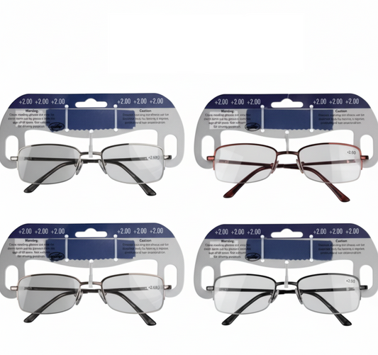 Metal Reading Glasses - Assorted Strength: 2