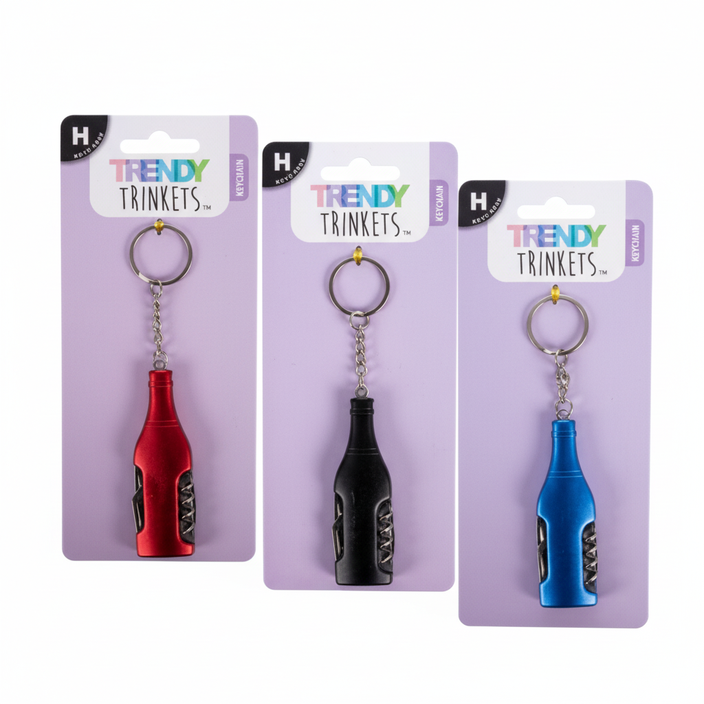 Keychain Bottle Opener - Various Colors