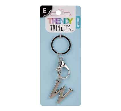 Keychain Alpha Metal Letter W