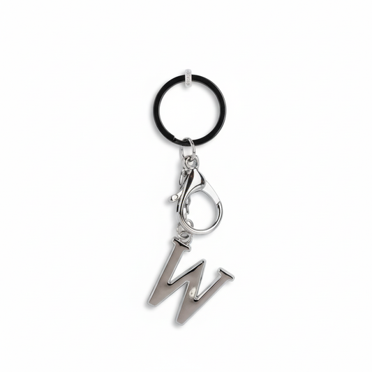 Keychain Alpha Metal Letter W