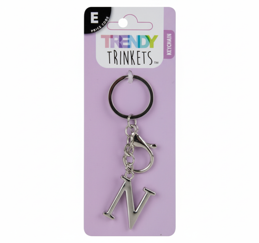Keychain Alpha Metal Letter N