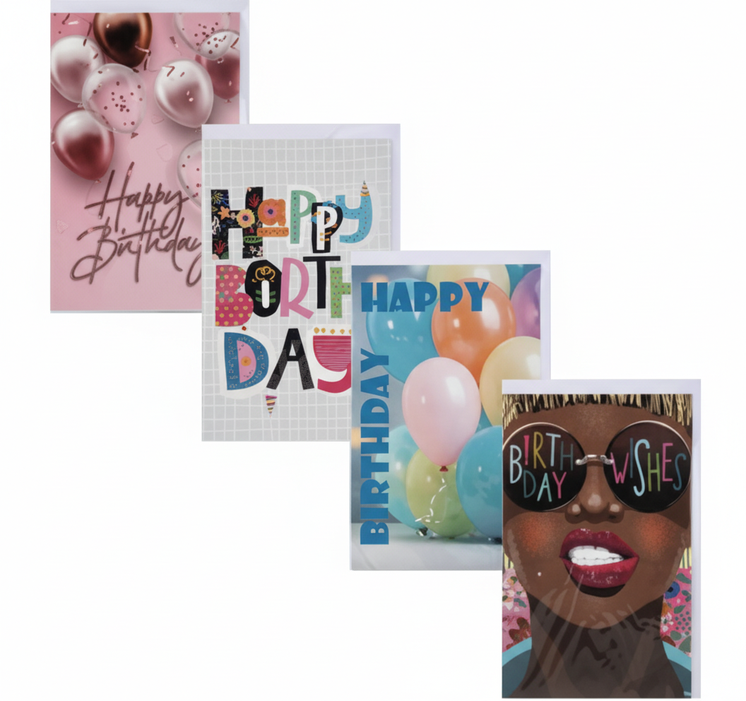 Card and Envelope - Birthday - Female - Assorted Designs
