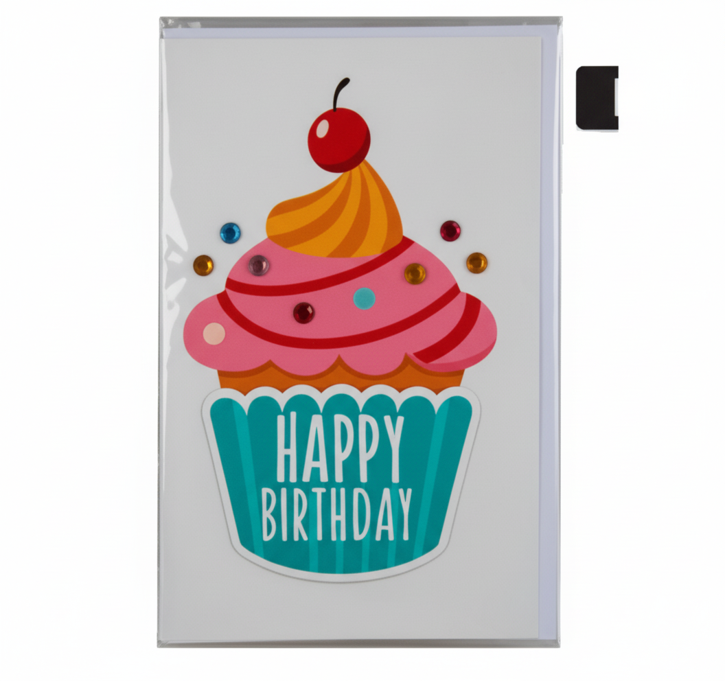 Card and Envelope 3D - Happy Birthday
