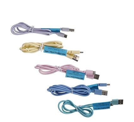Pack of 10 USB Cable Type C - 1.0 Amp - 90 cm
