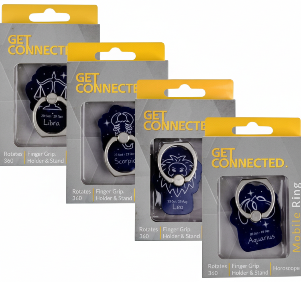 Mobile Phone Ring Holder and Stand - Horoscope