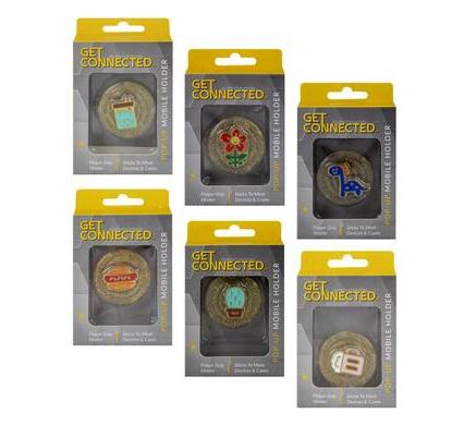 Mobile Phone Pop-Up Holder - Glass Look