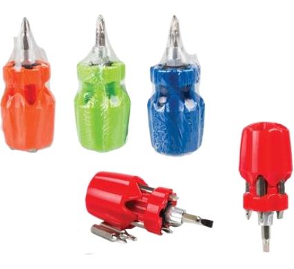 Stubby Screwdriver Set - 6 in 1