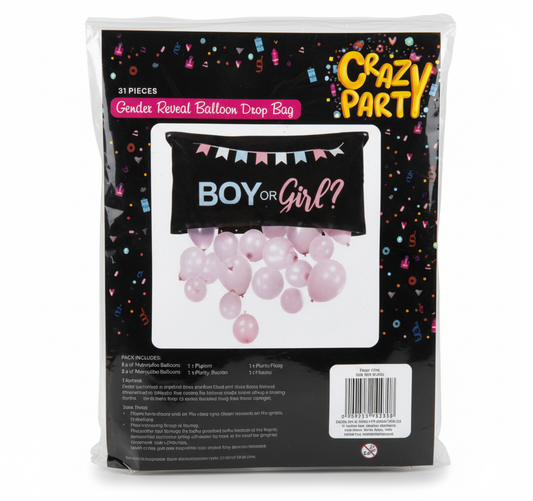 Party Balloon Bag Gender Reveal - 16 Pieces