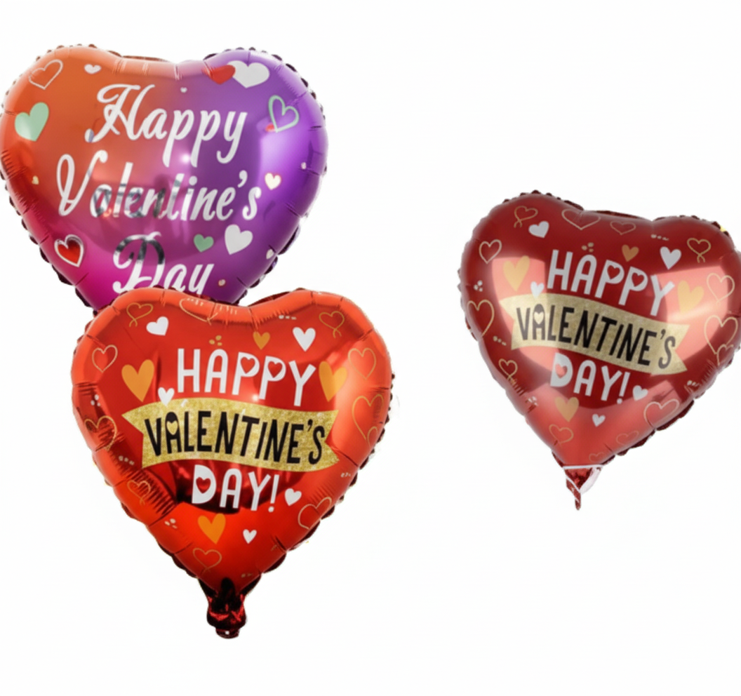 Air Fill Balloon for Valentine's Day with 'Love You' (45 cm) - Various Colours