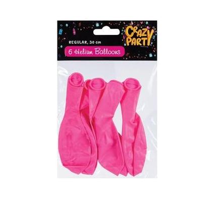 Balloons Helium - 6 Pieces - Pink