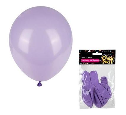 Balloons - Suitable for Helium - 6 Pieces - Purple