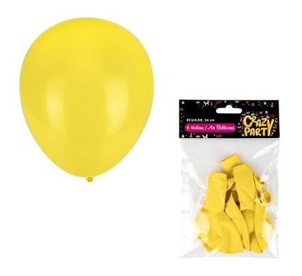 Balloons Helium - 6 Pieces - Yellow