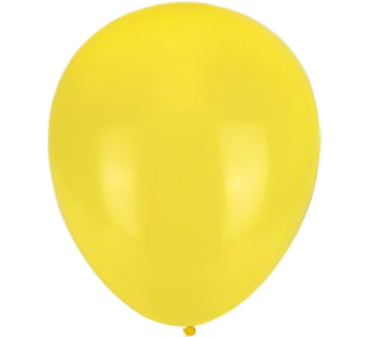 Yellow Helium Balloons - 6 Pieces