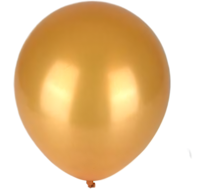 Gold Balloons Suitable for Helium (6 Pieces)