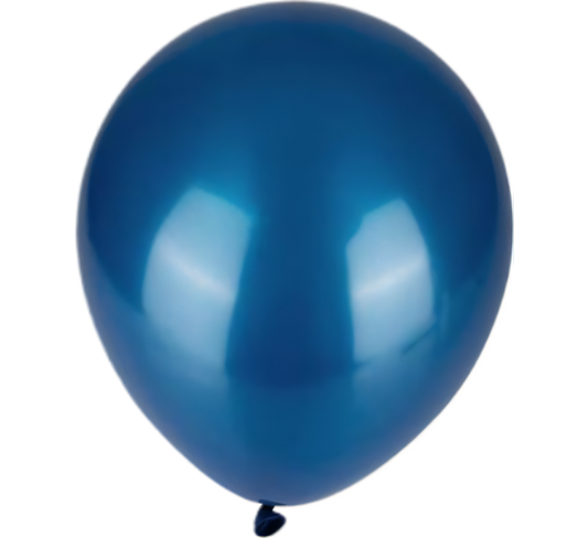 Metallic Blue Balloons Suitable for Helium (6 Pieces)