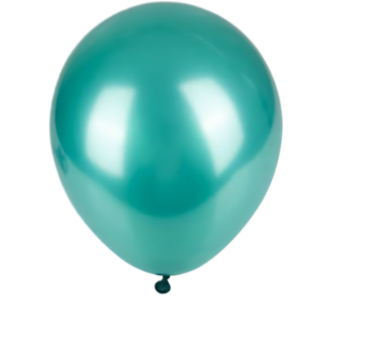Metallic Green Balloons Suitable for Helium (6 Pieces)