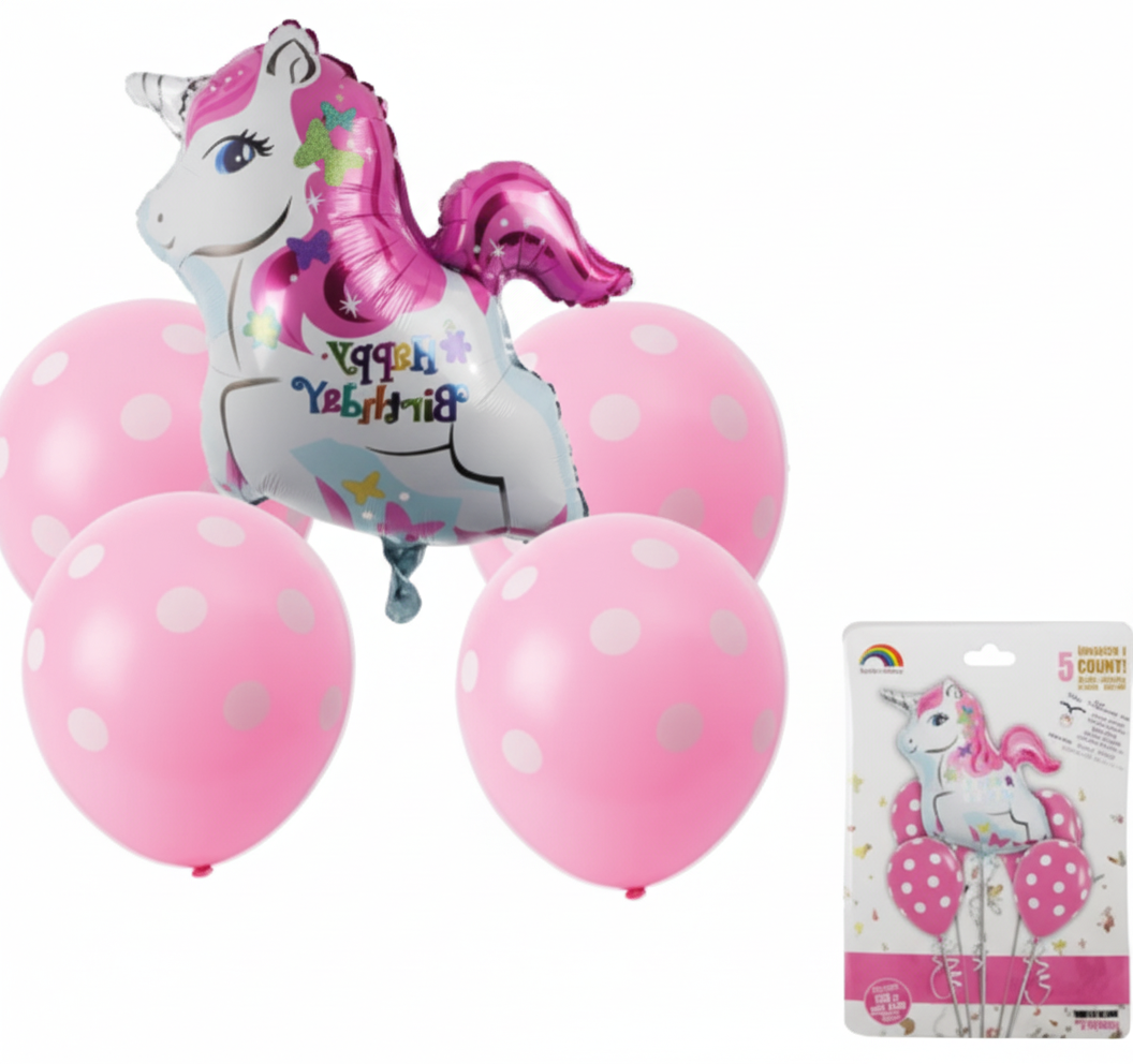 Unicorn Happy Birthday Balloon Bouquet