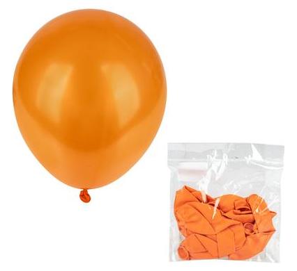 Balloons - Suitable for Helium - 12 Pieces - Orange