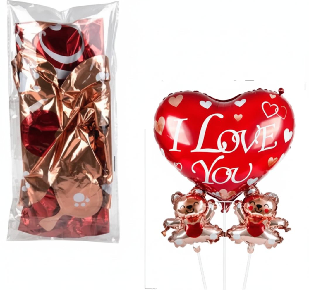 Air Inflated Teddy Love Balloon