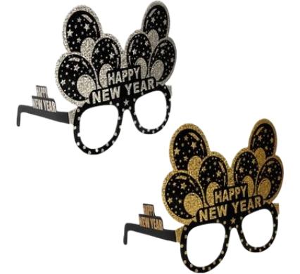 Party New Year Paper Glasses - 6 Pieces