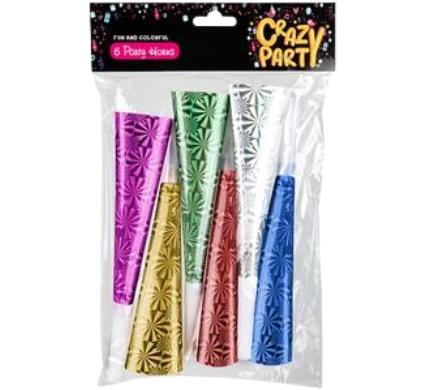 Party Horns - 6 Pieces